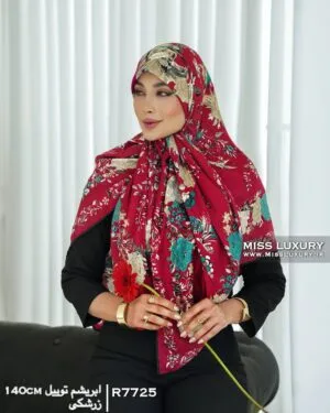 یکجا - یکجا روسری مجلسی توییل اعلا R7725 را